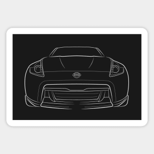 Nissan 370Z - front stencil, white Magnet